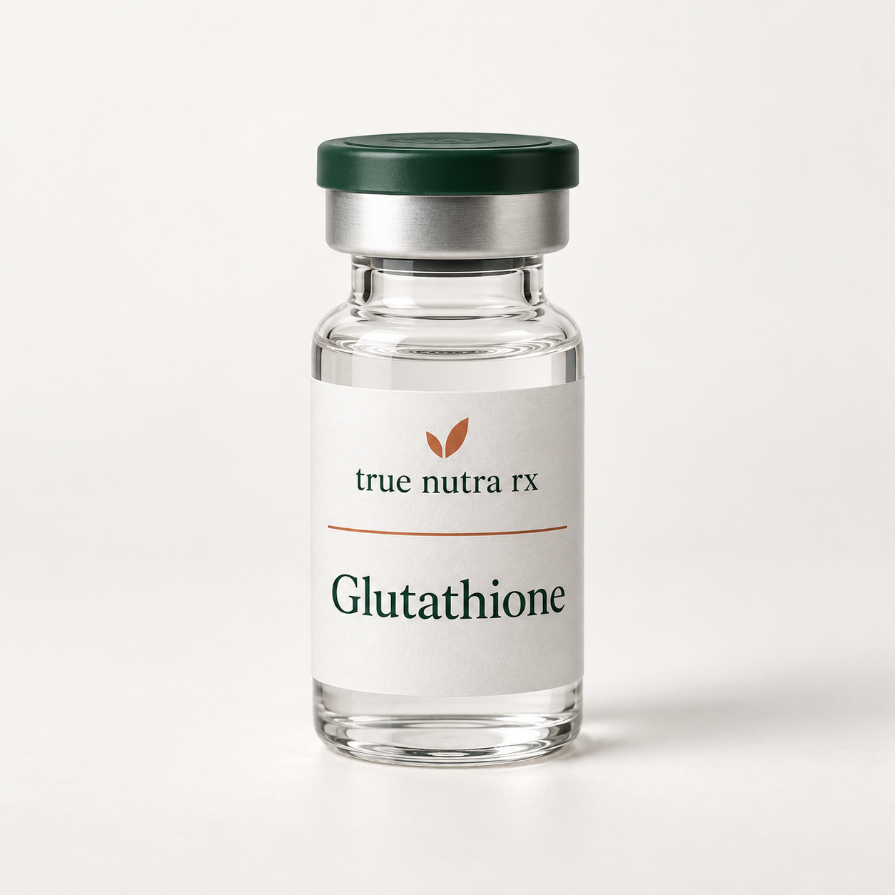 Illustrative True Nutra Rx glutathione vial